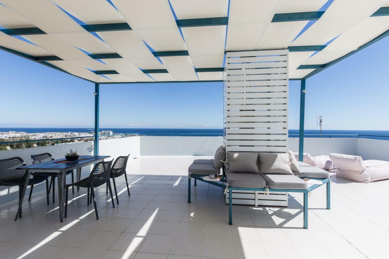 Groovy & Cozy Apt With Private Seaview Rooftop Terrace Rhodes City Exterior photo